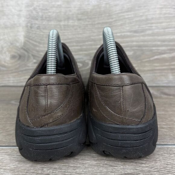 Merrell Encore Eclipse Women’s Size 8 Smooth Bug Brown Leather Slip On Shoes - Picture 4 of 11